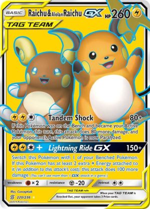 Raichu & Alolan Raichu GX
