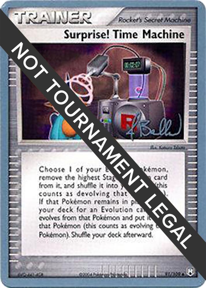 Surprise! Time Machine