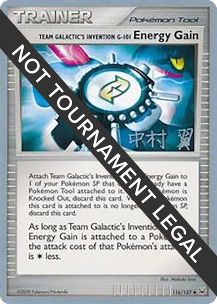Team Galactic's Invention G-101 Energy Gain