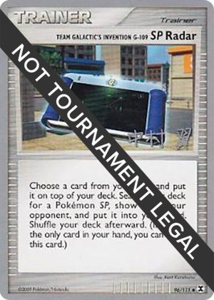 Team Galactic's Invention G-109 SP Radar